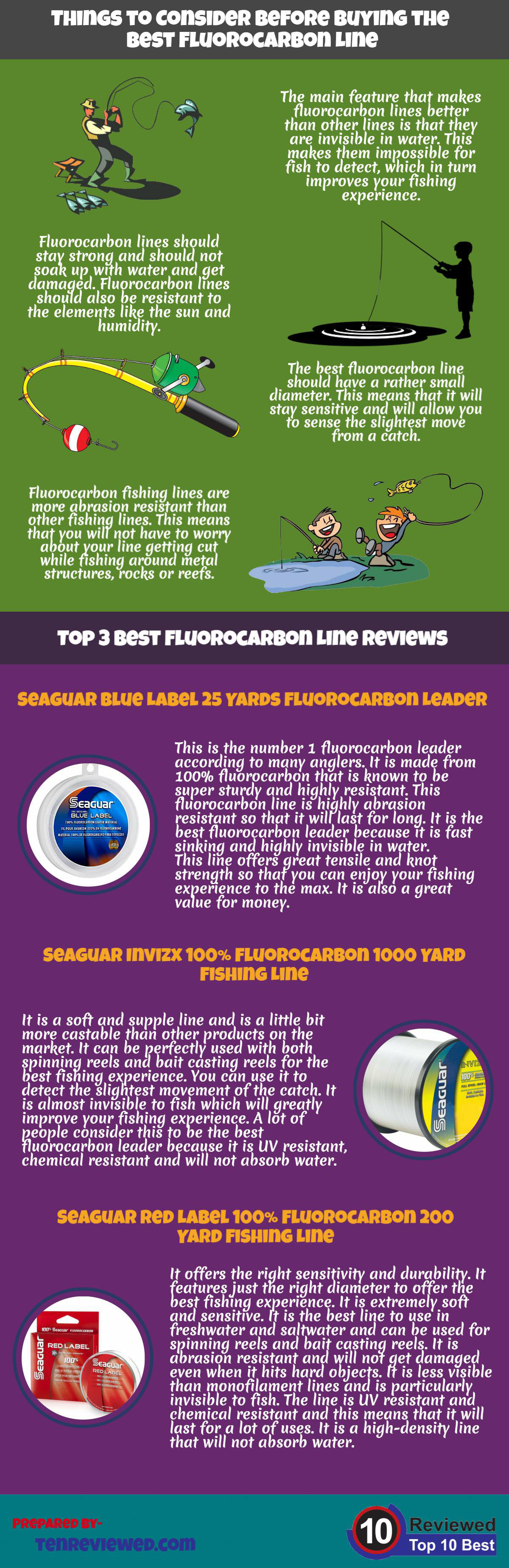 Fluorocarbon Line Buying Guide (Infographic) Ten Reviewed